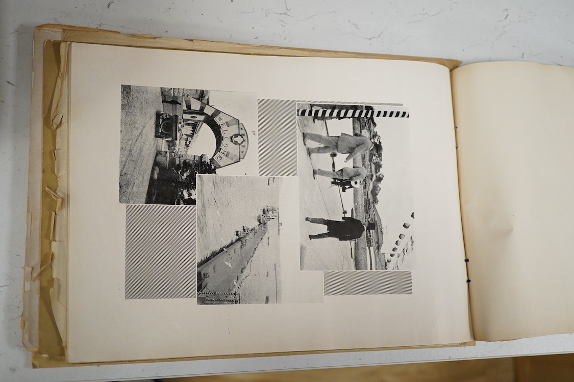 [The Prince of Wales - Official Visit to Japan, 1922], 2 vols. Japanese text, approx. 60 leaves of photos. with captioned guards; original decorated and printed wrappers, oblong 8vo., (?1922) * The Prince visited in Apri